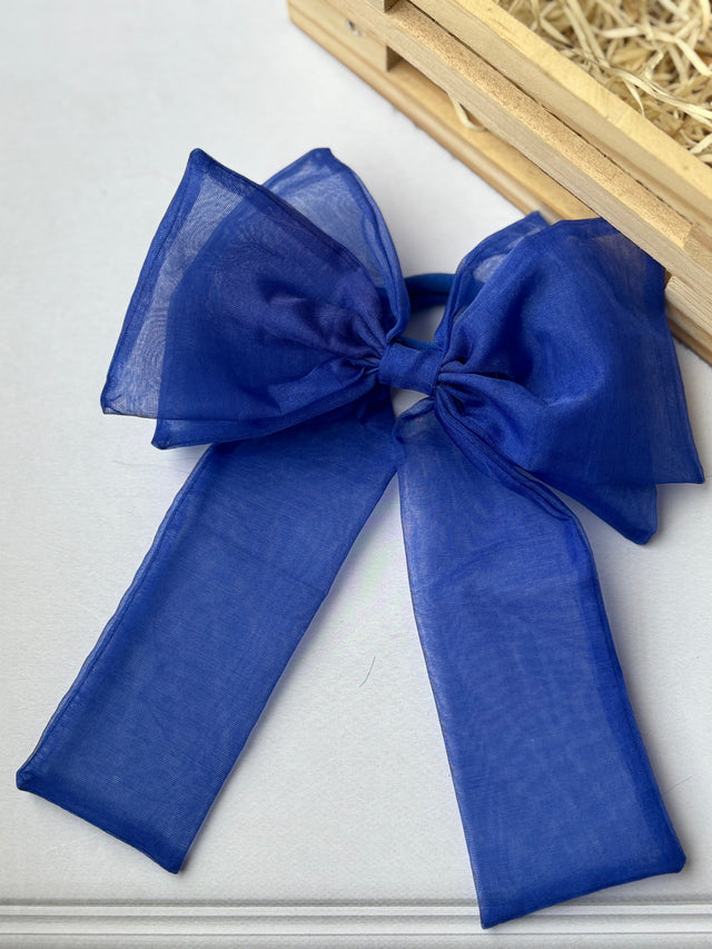 Anaario Royal Blue Bow Hair Tie, hair band for kids