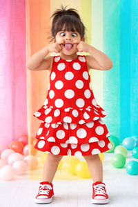 The Cherry Pie Tiered Skirt Set