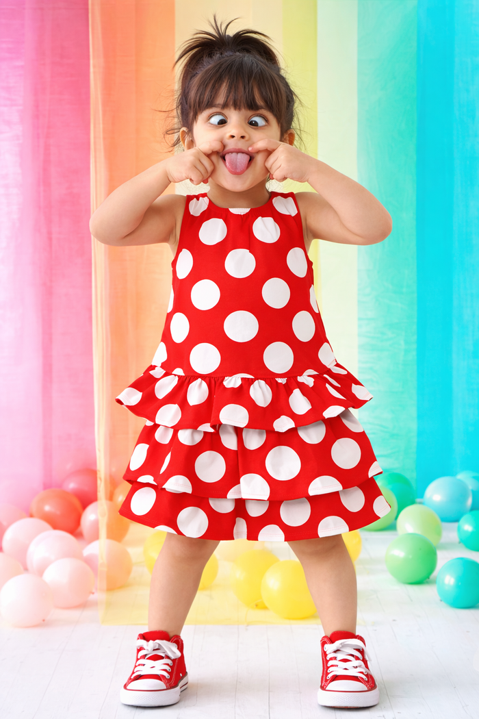 The Cherry Pie Tiered Skirt Set