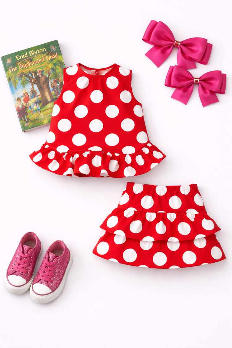 The Cherry Pie Tiered Skirt Set