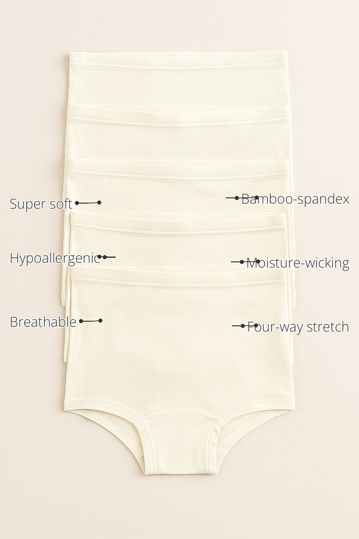 Unisex Bamboo Briefs (Pack of 5) features