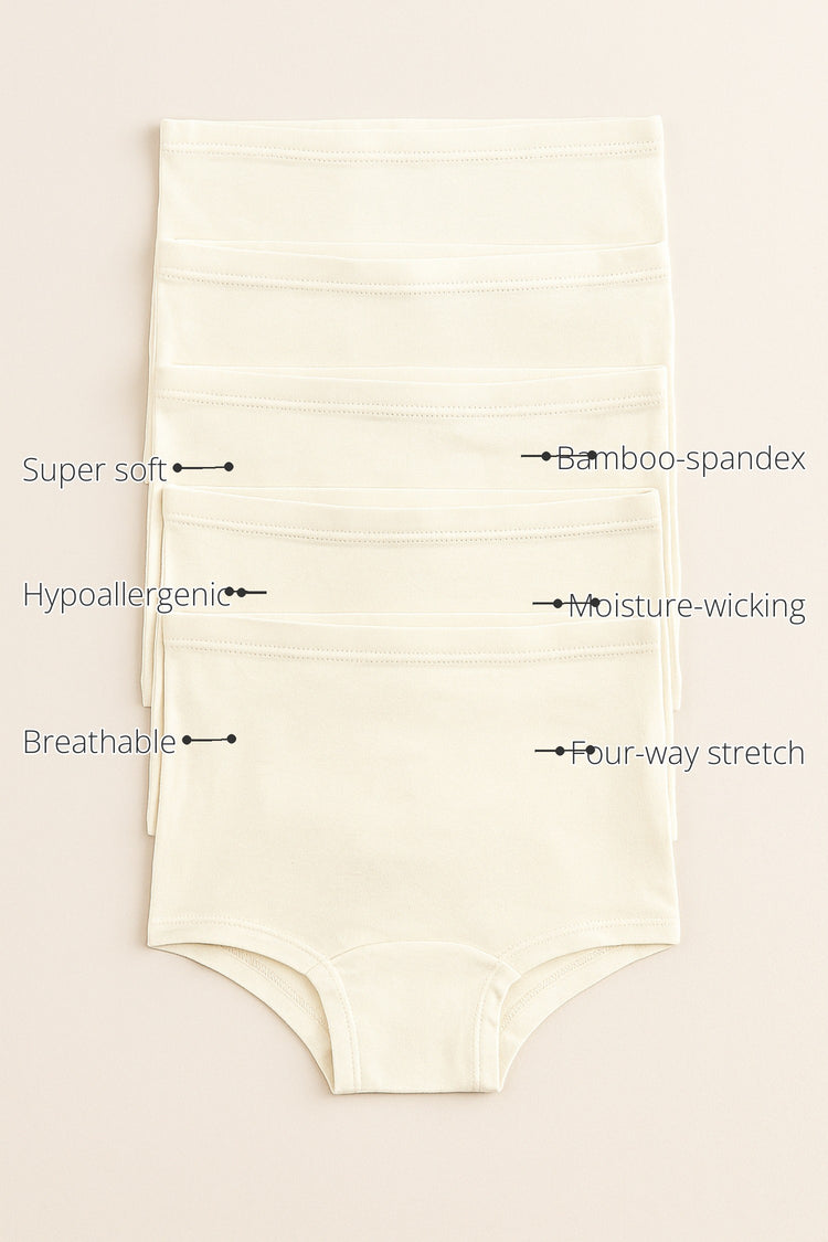 Unisex Bamboo Briefs (Pack of 5) features
