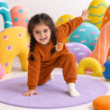 Rust Fish Fleece Set on child by Anaario – winter fleecewear