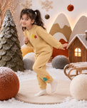 Beige Pac-Man Fleece Set on child by Anaario – winter fleecewear