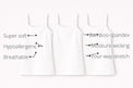 Girls Sleeveless Bamboo Vest (Pack of 3) features