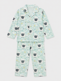 Boy wearing Anaario Sheep and Night Sky Night Suit