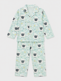 Boy wearing Anaario Sheep and Night Sky Night Suit