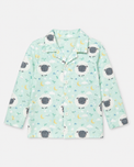 Boy wearing Anaario Sheep and Night Sky Night Suit