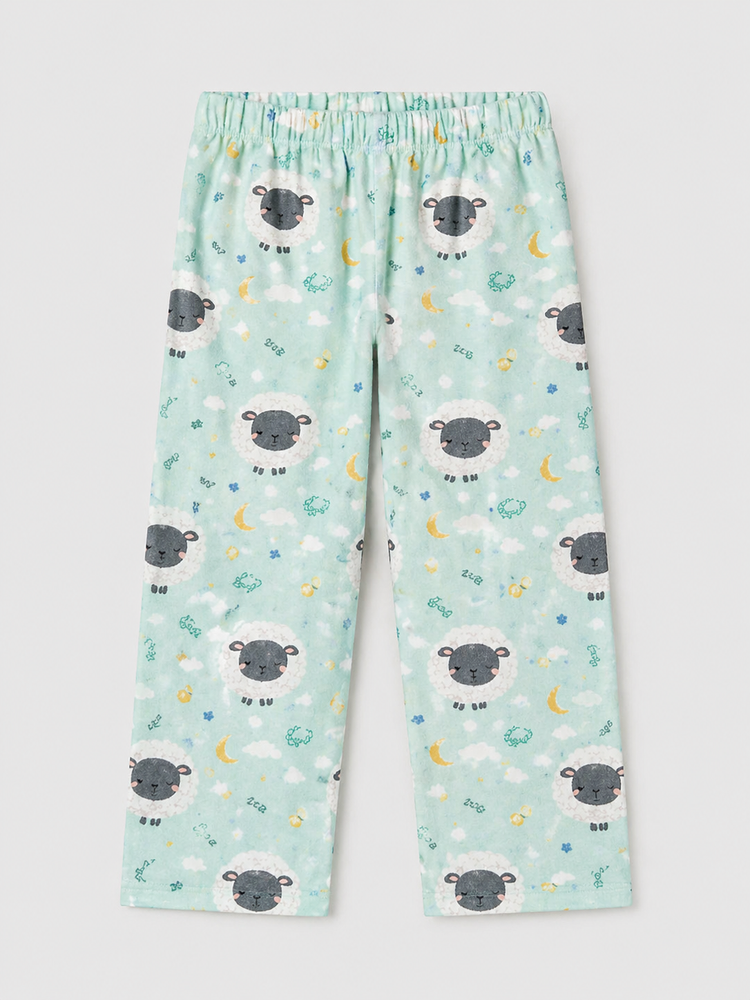 Boy wearing Anaario Sheep and Night Sky Night Suit