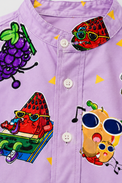 Boy wearing Anaario Skate Fruit Shirt Set