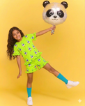 Girl wearing Anaario Skating Polar Bear Co-ord Set