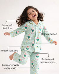 Girl wearing Anaario Snowy Sheep Night Suit