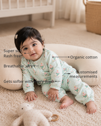 Anaario Snowy Sheep Set organic cotton features