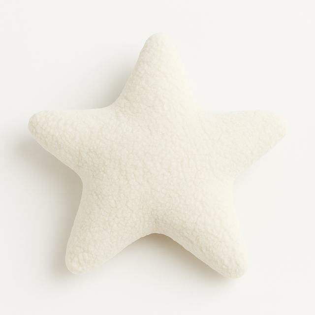 Anaario star-shaped fleece cushion for kids