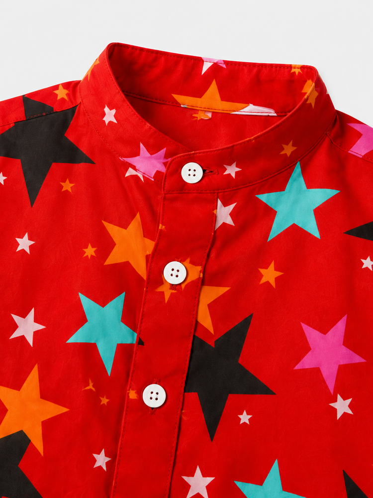 Boy wearing Anaario Star Pop Shirt Set