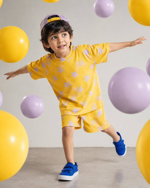 Boy wearing Anaario Star Power Co-ord Set