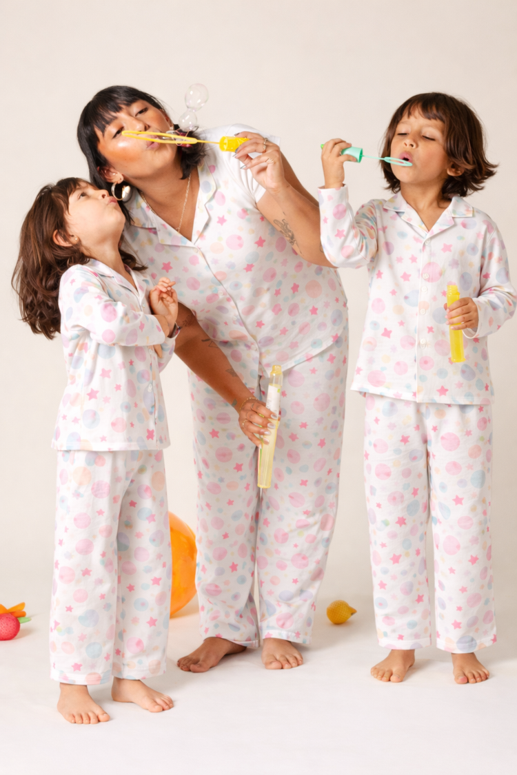 Girl wearing Anaario Starry Dots Pajama Set