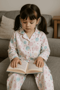 Girl wearing Anaario Starry Dots Pajama Set