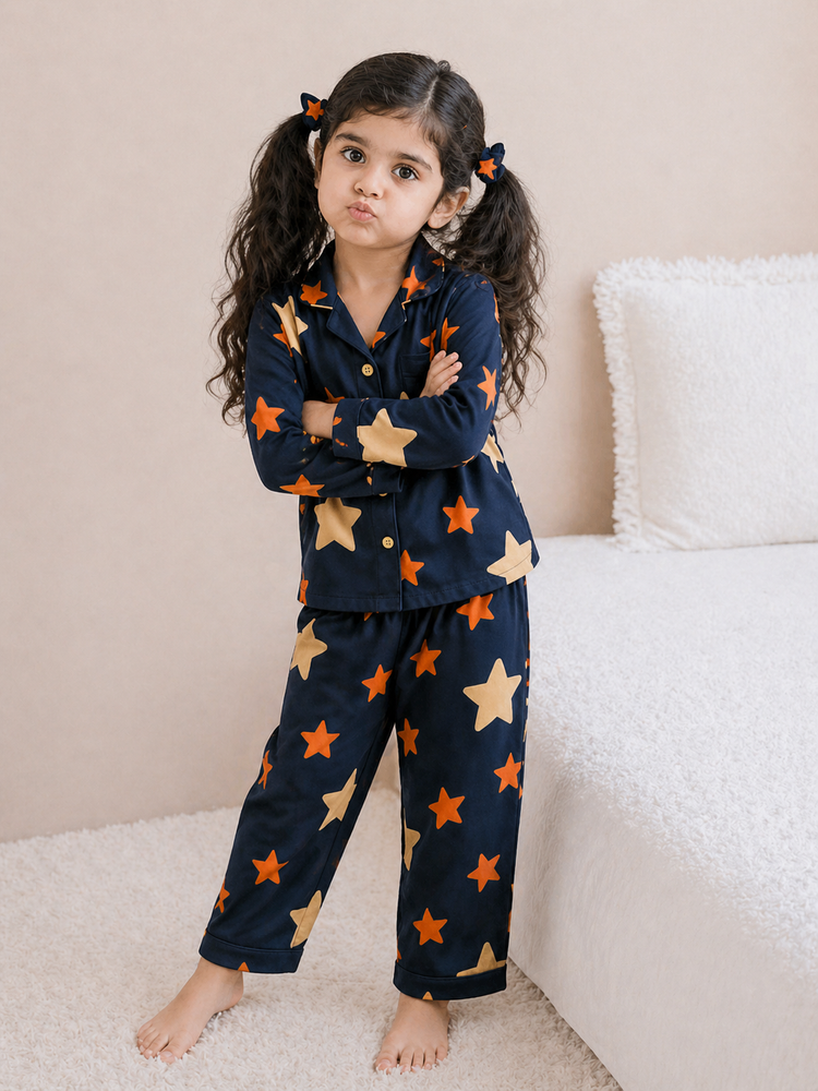 Boy wearing Anaario Starry Night Suit