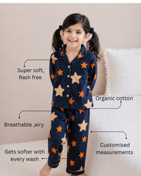 Boy wearing Anaario Starry Night Suit