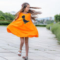 Girl wearing Anaario Sweet Summer Daze Dress, Aqua Magic Print