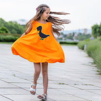 Girl wearing Anaario Sweet Summer Daze Dress, Aqua Magic Print