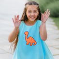 Girl wearing Anaario Sweet Summer Daze Dress, Aqua Magic Print