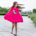 Girl wearing Anaario Sweet Summer Daze Dress, Aqua Magic Print