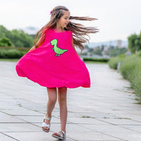 Girl wearing Anaario Sweet Summer Daze Dress, Aqua Magic Print