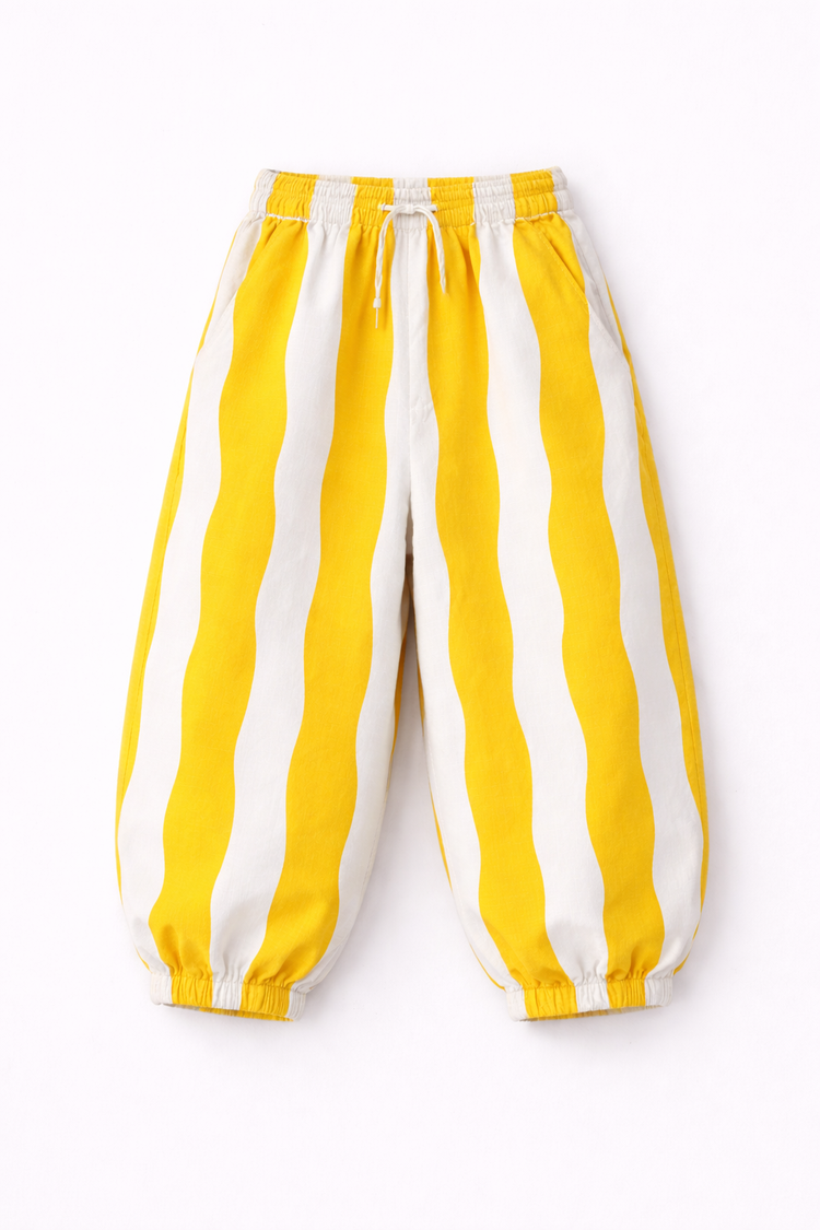 Boy wearing Anaario Sun Stripe Wrap Co-ord Set