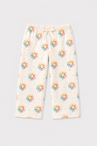 Girl wearing Anaario Sunny Daisies Night Suit