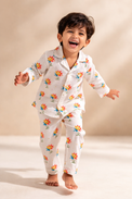 Girl wearing Anaario Sunny Daisies Night Suit