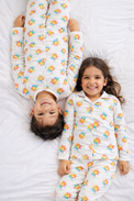 Girl wearing Anaario Sunny Daisies Night Suit