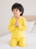Boy wearing Anaario Sunny Dots Night Suit