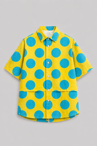 Boy wearing Anaario Sunshine Dot Oversized Shirt
