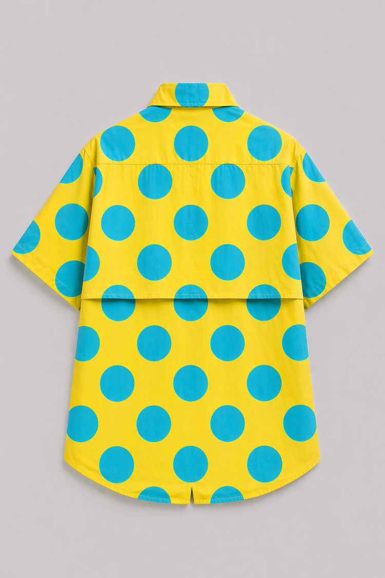 Boy wearing Anaario Sunshine Dot Oversized Shirt