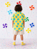Boy wearing Anaario Sunshine Dot Oversized Shirt