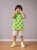 Boy wearing Anaario Sunshine Dot Oversized Shirt