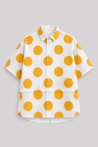 Boy wearing Anaario Sunshine Dot Shirt Set