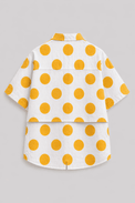 Boy wearing Anaario Sunshine Dot Shirt Set