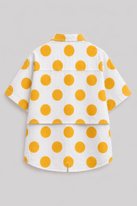 Boy wearing Anaario Sunshine Dot Shirt Set