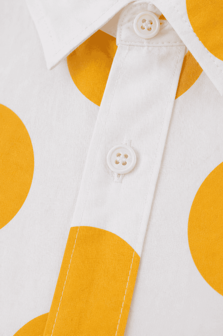 Boy wearing Anaario Sunshine Dot Shirt Set