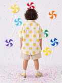 Boy wearing Anaario Sunshine Dot Shirt Set