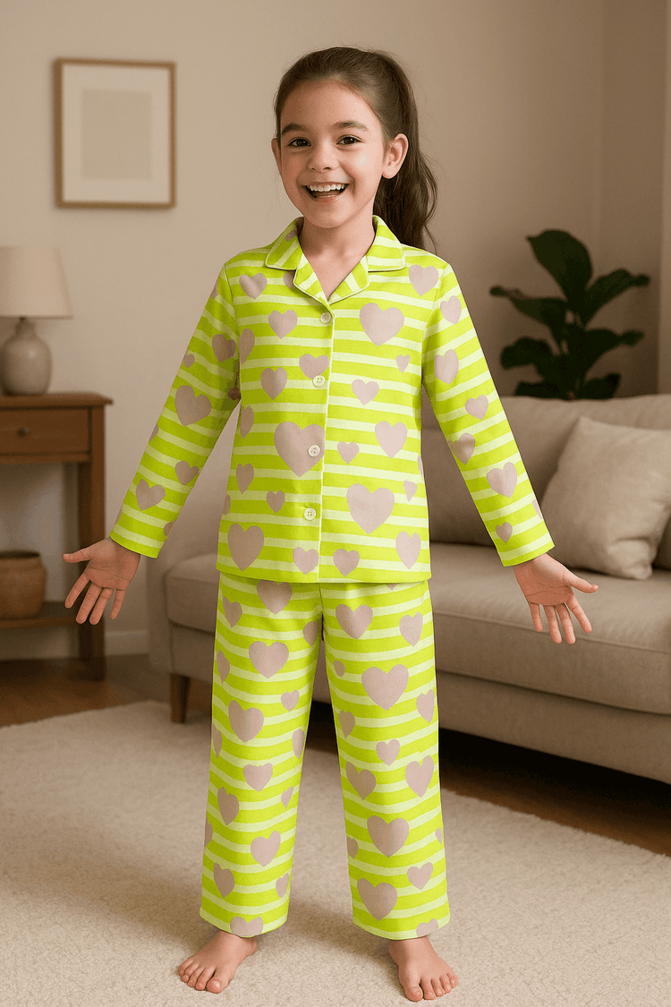 Girl wearing Anaario Sunshine Night Suit