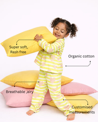 Girl wearing Anaario Sunshine Night Suit