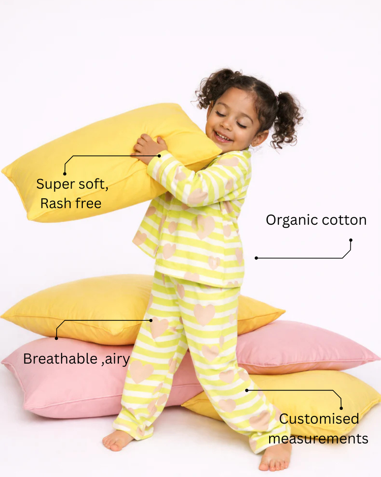 Girl wearing Anaario Sunshine Night Suit