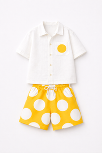 Boy wearing Anaario Sunshine Pop Shorts