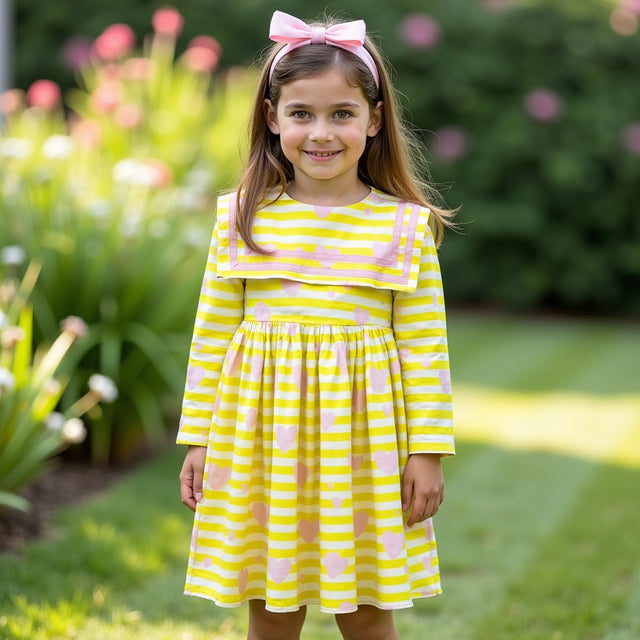 Girl wearing Anaario Sunshine Sailor Dress