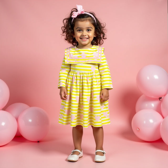 Girl wearing Anaario Sunshine Sailor Dress