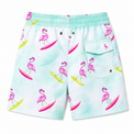 Boy wearing Anaario Surfing Flamingo Shorts